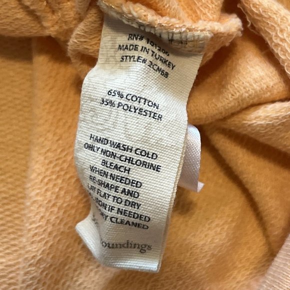 Soft Surroundings On The Go Pullover Sweater SZ Small Marigold Orange Sweatshirt - Picture 8 of 10